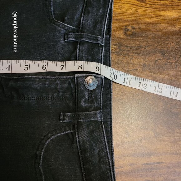 American Eagle Jeans 2 S Dream Jegging Hi Rise Stretch Tummy Control Black Wash - Picture 10 of 13